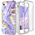 For iPhone SE 2022 / SE 2020 / 8 / 7 360 Full Body Painted Phone Case(Marble L14) - 1