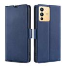 For vivo S12 5G / V23 Ultra-thin Voltage Side Buckle Leather Phone Case(Blue) - 1