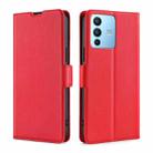 For vivo S12 Pro 5G / V23 Pro Ultra-thin Voltage Side Buckle Leather Phone Case(Red) - 1