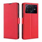 For vivo X Note 5G Ultra-thin Voltage Side Buckle Leather Phone Case(Red) - 1