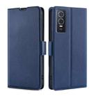 For vivo Y76S / Y74S Ultra-thin Voltage Side Buckle Leather Phone Case(Blue) - 1