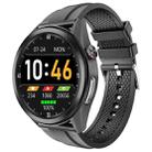 W10 1.3 inch Screen PPG & ECG Smart Health Watch, Support Heart Rate/Blood Pressure Monitoring, ECG Monitoring, Blood Oxygen/Body Temperature Monitoring(Black+Black) - 1