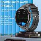 W10 1.3 inch Screen PPG & ECG Smart Health Watch, Support Heart Rate/Blood Pressure Monitoring, ECG Monitoring, Blood Oxygen/Body Temperature Monitoring(Black+Black) - 2