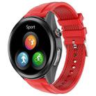 W10 1.3 inch Screen PPG & ECG Smart Health Watch, Support Heart Rate/Blood Pressure Monitoring, ECG Monitoring, Blood Oxygen/Body Temperature Monitoring(Black+Red) - 1