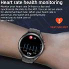 W10 1.3 inch Screen PPG & ECG Smart Health Watch, Support Heart Rate/Blood Pressure Monitoring, ECG Monitoring, Blood Oxygen/Body Temperature Monitoring(Silver+Black) - 5