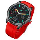 W9 1.3 inch Screen Silicone Watch Band Smart Health Watch, Support Heart Rate Monitoring, Blood Pressure, Sleep Monitoring(Black+Red) - 1