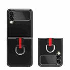 For Samsung Galaxy Z Flip3 5G Aluminum Alloy Folding Phone Case with Ring Holder(Black) - 1