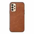 For Samsung Galaxy A13 4G Cowhide Texture PU Phone Case(Brown) - 1