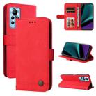 For Infinix Note 11 Pro / 11S / X697 Skin Feel Life Tree Metal Button Leather Phone Case(Red) - 1