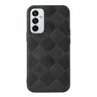 For Samsung Galaxy M23 / F23 5G Weave Plaid PU Phone Case(Black) - 1