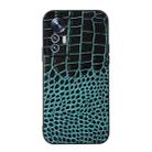 For Xiaomi 12 Lite Crocodile Top Layer Cowhide Leather Phone Case(Cyan Blue) - 1