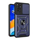 For Xiaomi Redmi Note 11 Pro Global Sliding Camera Cover Design TPU+PC Protective Phone Case(Blue) - 1