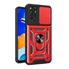 For Xiaomi Redmi Note 11 Pro Global Sliding Camera Cover Design TPU+PC Protective Phone Case(Red) - 1