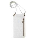 Crossbody Wallet Cards Crocodile Leather Phone Case Bag(White) - 2
