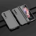 For Samsung Galaxy Z Fold3 5G Pen Slot Oil-sprayed PC+Tempered Film Phone Case(Transparent) - 1