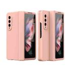 For Samsung Galaxy Z Fold3 5G 360 Full Body Hinge Flip Phone Case(Pink) - 1