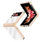 Electroplating Mirror Hinge Phone Case For Samsung Galaxy Z Flip3 5G(Rose Gold) - 1