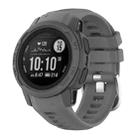 For Garmin Instinct 2S Silicone Watch Band(Grey) - 1