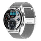 HK8Pro 1.36 inch AMOLED Screen Steel Strap Smart Watch, Support NFC Function / Blood Oxygen Monitoring(Silver) - 1