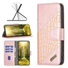 For Xiaomi Poco M4 Pro 5G Color Block Crocodile Texture Leather Phone Case(Rose Gold) - 1