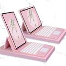 Bluetooth Keyboard Leather Case with Touchpad & Rotatable Bottom Case For iPad 10.2 2021 & 2020 & 2019 / Air 2019 / Pro 10.5 inch(Light Pink) - 1