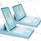 Bluetooth Keyboard Leather Case with Touchpad & Rotatable Bottom Case For iPad 10.2 2021 & 2020 & 2019 / Air 2019 / Pro 10.5 inch(Sky Blue) - 1