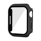 Waterproof PC+Tempered Film Watch Case For Apple Watch Series 9 / 8 / 7 45mm(Black) - 1