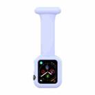 Silicone Nurse Brooch Watch Band Case For Apple Watch Series 8 / 7 41mm / 6&SE&5&4 40mm / 3&2&1 38mm(Chrysanthemum Blue) - 1