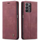 For Samsung Galaxy A23 CaseMe 013 Multifunctional Horizontal Flip Leather Phone Case(Wine Red) - 2