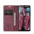For Samsung Galaxy A23 CaseMe 013 Multifunctional Horizontal Flip Leather Phone Case(Wine Red) - 3