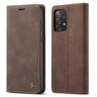 For Samsung Galaxy A73 5G CaseMe 013 Multifunctional Horizontal Flip Leather Phone Case(Coffee) - 2