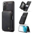 For Samsung Galaxy S22+ CaseMe C20 Multifunctional Leather Phone Case(Black) - 1