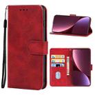 For Xiaomi 12 Lite Leather Phone Case(Red) - 1