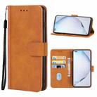 For U-Magic Enjoy 50 Plus Leather Phone Case(Brown) - 1