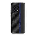 For OnePlus 10 5G Ultra-thin Carbon Fiber Texture Splicing Phone Case(Blue) - 1