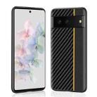 For Google Pixel 7 5G Ultra-thin Carbon Fiber Texture Splicing Phone Case(Yellow) - 1