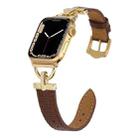 D-buckle Lizard Leather Watch Band For Apple Watch Series 8&7 41mm / SE 2&6&SE&5&4 40mm / 3&2&1 38mm(F) - 1
