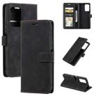 For Xiaomi Redmi Note 11 4G/11S Global Skin Feel Anti-theft Brush Leather Phone Case(Black) - 1