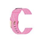 For Galaxy Watch 42mm Nylon Canvas Watch Band(Pink) - 1