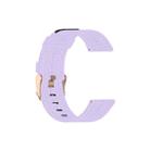 For Galaxy Watch 42mm Nylon Canvas Watch Band(Light Purple) - 1
