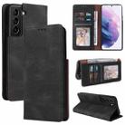 For Samsung Galaxy S22+ 5G Simple Suction Closure Leather Phone Case(Black) - 1