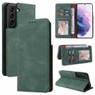 For Samsung Galaxy S22+ 5G Simple Suction Closure Leather Phone Case(Green) - 1