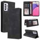 For Samsung Galaxy A33 5G Simple Suction Closure Leather Phone Case(Black) - 1