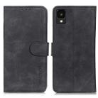 For TCL 30 Z KHAZNEH Retro Texture Horizontal Flip Leather Phone Case(Black) - 1