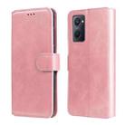 For OPPO Realme 9i / A36 / A76 / A96 4G Classic Calf Texture Flip Leather Case(Rose Gold) - 1