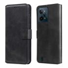 For OPPO Realme C31 Classic Calf Texture Flip Leather Case(Black) - 1