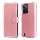 For OPPO Realme C31 Classic Calf Texture Flip Leather Case(Rose Gold) - 1