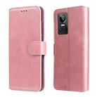 For OPPO Realme GT Neo3 Classic Calf Texture Flip Leather Case(Rose Gold) - 1