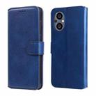 For OPPO Reno7 Z 5G / A96 5G Classic Calf Texture Flip Leather Case(Blue) - 1