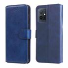 For vivo Y55 5G / Y75 5G / T1 5G Classic Calf Texture Flip Leather Case(Blue) - 1